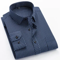 Men's Dress Shirt Button Up Shirt Collared Shirt Non Iron Shirt A D G Long Sleeve Striped Collar Spring & Fall Wedding Work Clothing Apparel Button-Down -Slay Clothing Shop e9b18463 9148 419c 87c5 0bd780af55a6