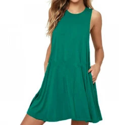 Women's Casual Dress Tank Dress Mini Dress Light Coffee Black Dark Red Sleeveless Plain Summer Spring Crew Neck Basic 2023 S M L XL 2XL -Slay Clothing Shop eadd5882 8834 46e9 9fac 63080d5af355