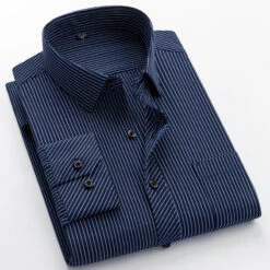 Men's Dress Shirt Button Up Shirt Collared Shirt Non Iron Shirt A D G Long Sleeve Striped Collar Spring & Fall Wedding Work Clothing Apparel Button-Down -Slay Clothing Shop ebfcf23e efa2 4c74 949b 210927e298f0