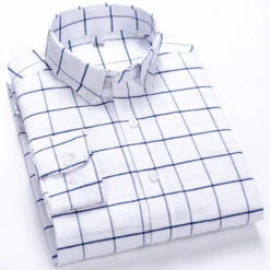 Men's Dress Shirt Button Up Shirt Collared Shirt Wine Navy Blue+white White Long Sleeve Plaid Turndown Spring Fall Wedding Outdoor Clothing Apparel -Slay Clothing Shop ed95fb86 4b12 4ace 8b5a 04f04b86d492