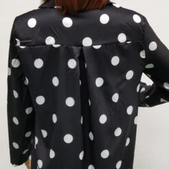 Women's Shirt Dress Maxi Long Dress Winter Dress Daily Date Polyester Elegant Fashion Shirt Collar Print Long Sleeve Summer Spring Regular Fit Polka Dot Round Dots -Slay Clothing Shop ef083bc5 e10e 4e65 8249 39c8fffd62dc