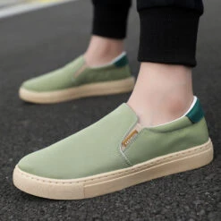 Men's Sneakers Dress Loafers Walking Casual Daily Canvas Breathable Loafer Black White Green Spring Fall -Slay Clothing Shop f3d4c9f5 70ae 4d5f af51 a5482d45d795