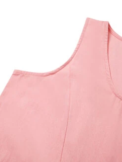 Women's Cotton Linen Casual Midi Shift Dress Sleeveless Pockets Crew Neck Spring Summer Blue Pink Khaki -Slay Clothing Shop f67194af 6f0e 4a82 aa39 59c40d8c7ce0