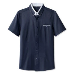 Men's Shirt Dress Shirt Button Up Shirt Light Pink White Wine Short Sleeve Plain Turndown Spring & Fall Office & Career Going Out Clothing Apparel Basic -Slay Clothing Shop fab59163 8214 4487 bffb 609f1879ddd4